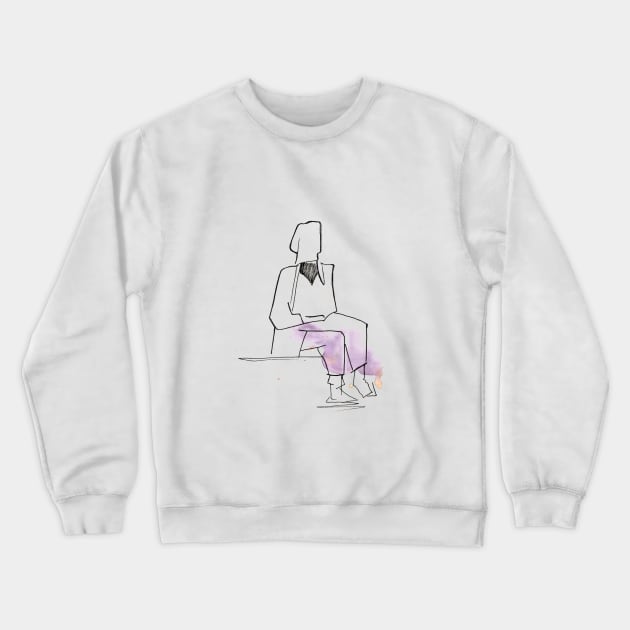 Simplicity Crewneck Sweatshirt by Maria Mi Art
